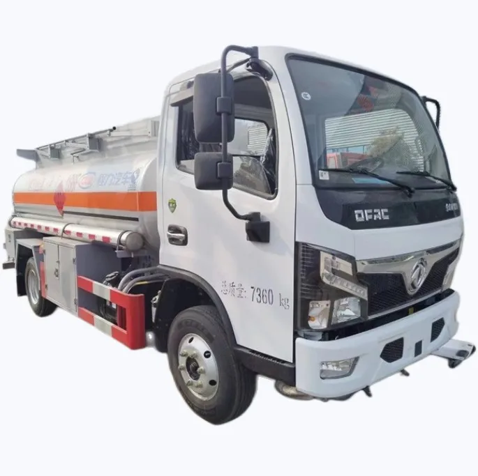 2023 Cheaper Dongfeng 4x2 Mobile Fuel Truck 5000 Liters Mini Oil Fuel Tanker Truck For Sale