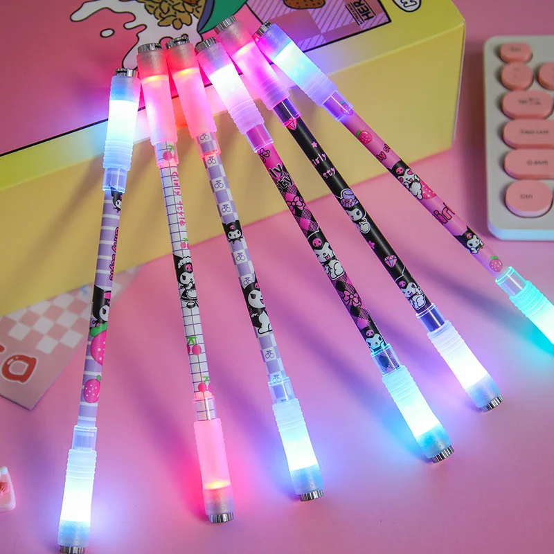 Novelty Rotating Gaming Pen Sanrio Rolling Spinning Pen Intelligence Toy Pressure Relief Stationery Office School Supply