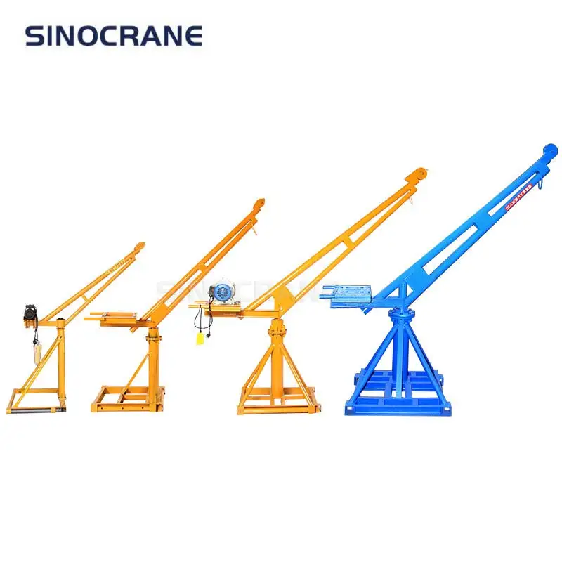 Portable Mini 360 Degree Rotate Arm Cranes 100KG 200KG 400KG 600KG Lifting Goods