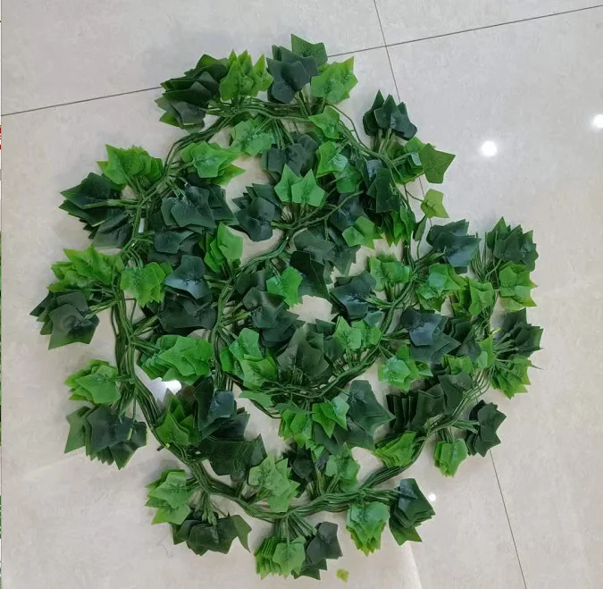 FCR7303  12pcs Artificial Ivy Vines Wholesale Wedding Home Decoration Cheap Artificial Ivy Garland