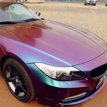 Car Accessories 1.52*28m Car Body Wrapping Film Purple to Blue Sticker Chameleon Vinyl Wrap