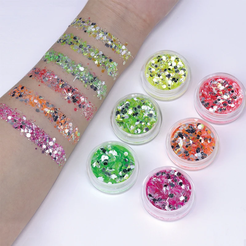 Cosmetic Chunky Glitter for Face Body and Hair Makeup