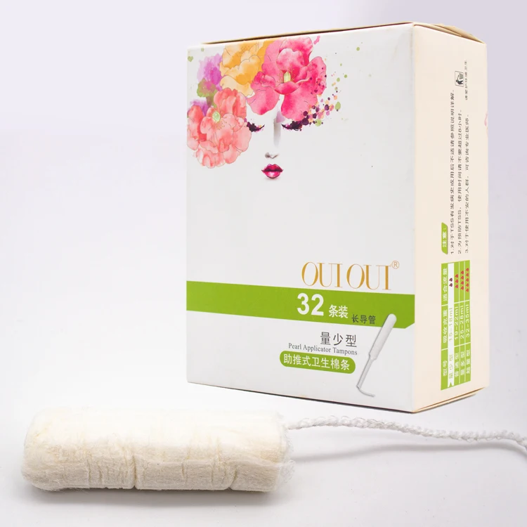 Китайские травяные бесплатные образцы регулярные Длинные женские чистые жемчужные Аппликаторы тампоны
