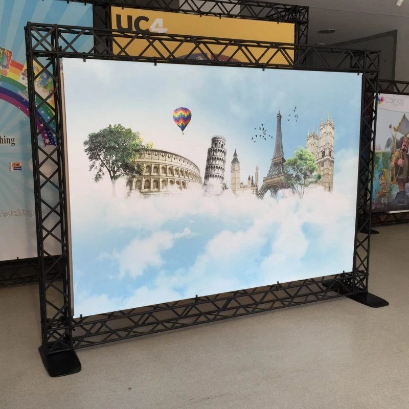 290mm*290mm Square Box Truss Spigot Single Exhibition Bar Booth  Banner Display Trusses