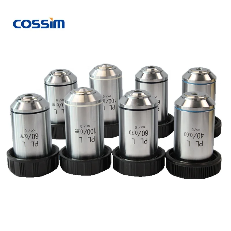 PLL 100X Ахроматический металлургический микроскоп с функцией бесконечности, объективные линзы, Объективы микроскопа