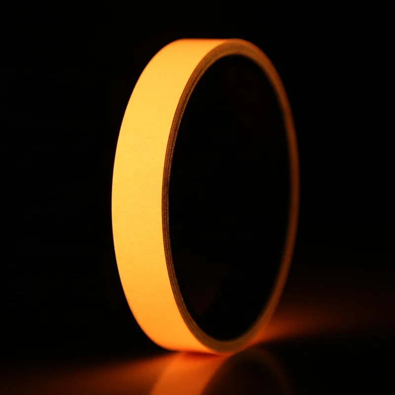 PET Glow in The Dark Tape - Luminescent Safety Egress Markers Stairs, Walls, Steps, Exit Sign Light Waterproof  