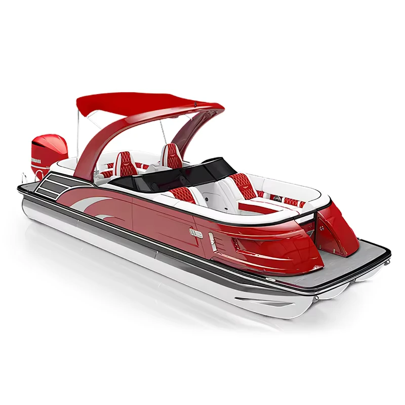Allhouse Pontoon Boat 7m 23 FT Outboad Deck All Round Spacious Relaxing Stable Party Boat