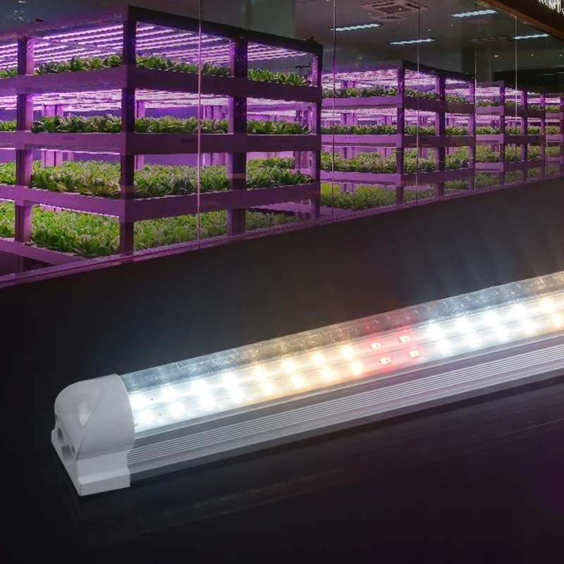 Hot Sale AC100-277V 2.4M 72W IP44 Waterproof Led Plant Grow Tube Light For Greenhouse Plants