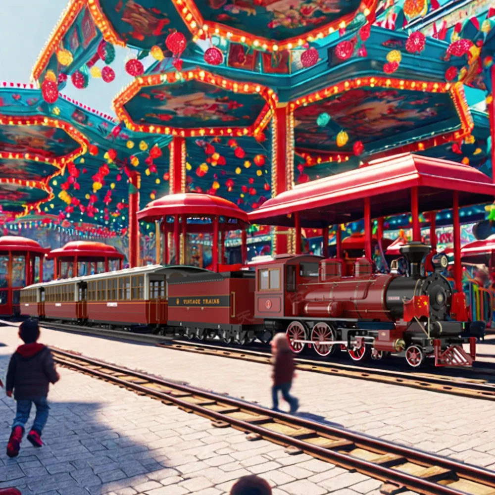 Factory Direct Outdoor Metal Electric Train for Amusement Park & Sightseeing Tourist Attraction