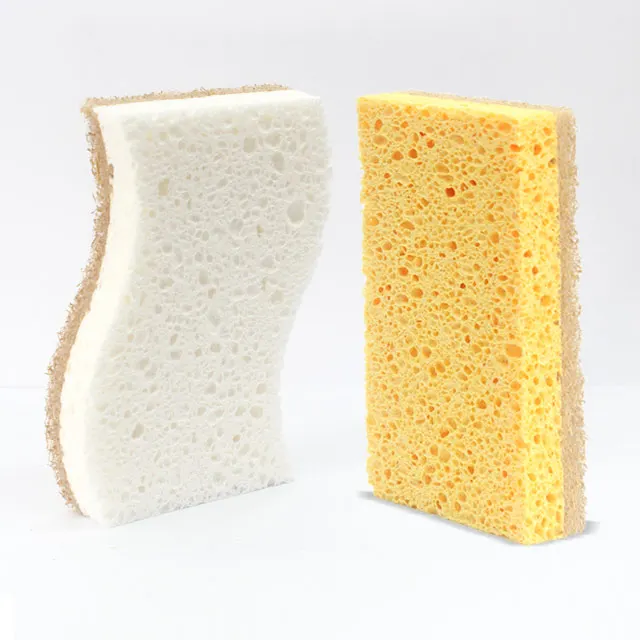 Hot Sale Wood Pulp  Cotton Sisal Coconut Palm Fiber Kitchen Sponge Cleaning Pads