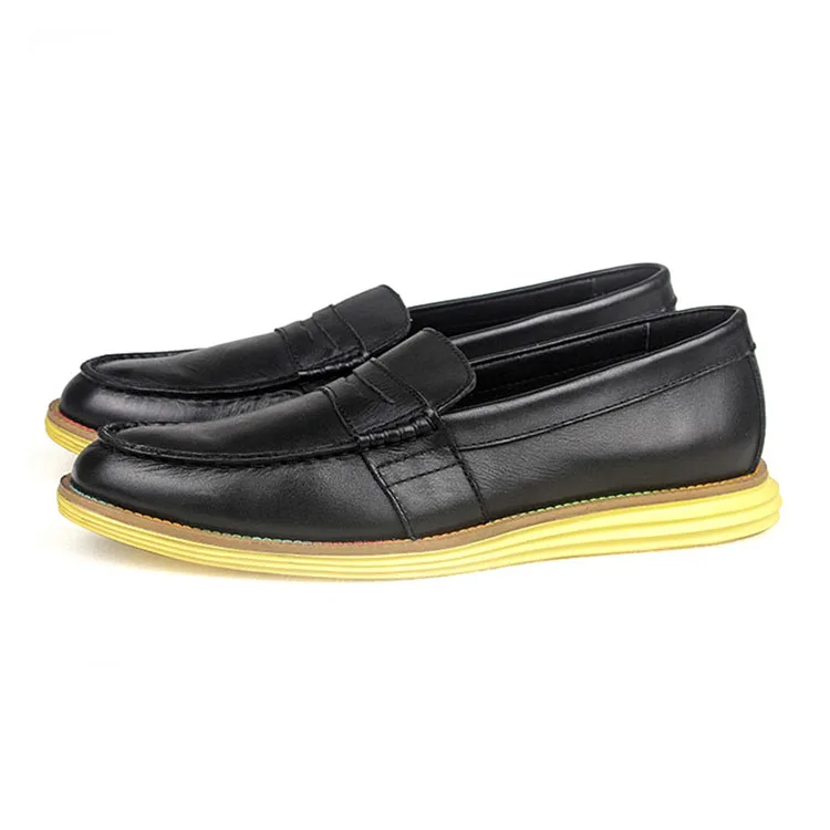 Casual turkish men dress leather shoes popular fashion leather upper soft shoes