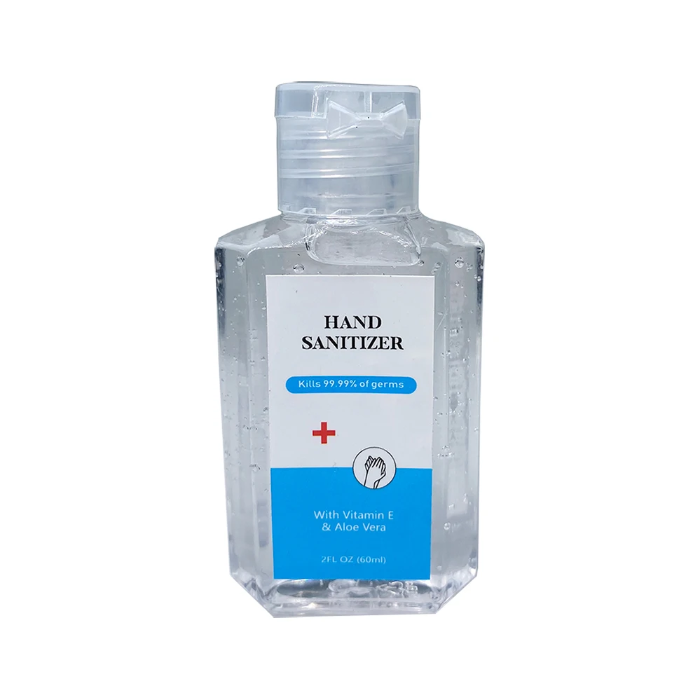 Оптовая продажа, в наличии, портативный мини-Антисептик на 75% спирта без воды для рук, 50 мл