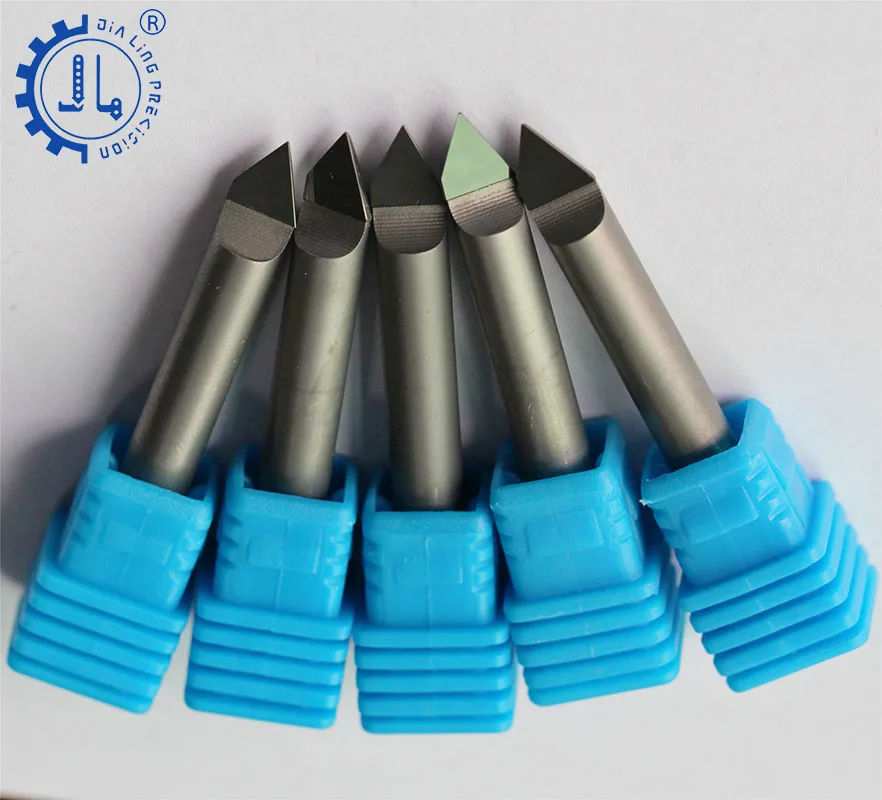 PCD Diamond Cutters Stone Carving Bit Carbide Tipped Stone Engraving Tools CNC Diamond Tools Milling Cutter For Granite Stone