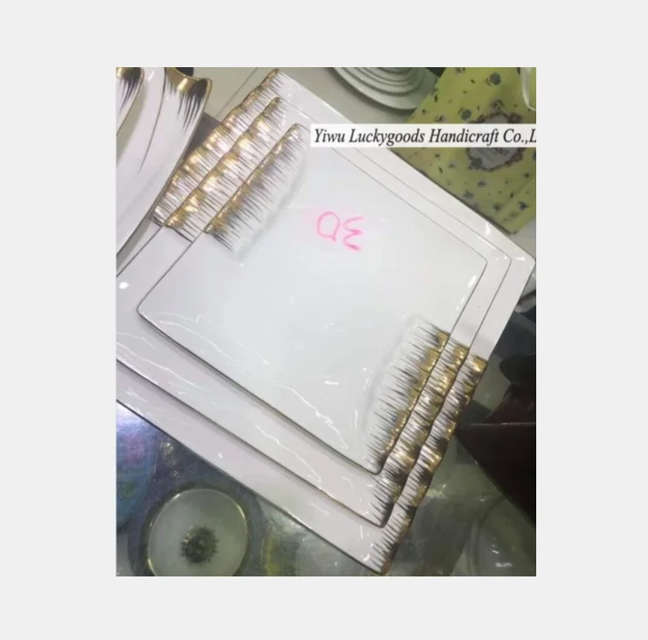 
 LK20190921-05 10 дюймов белые керамические тарелки для свадебной вечеринки Таблица использования  