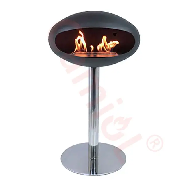 Hot sale cocoon shape sphere oval fireplace real fire bio ethanol fireplace