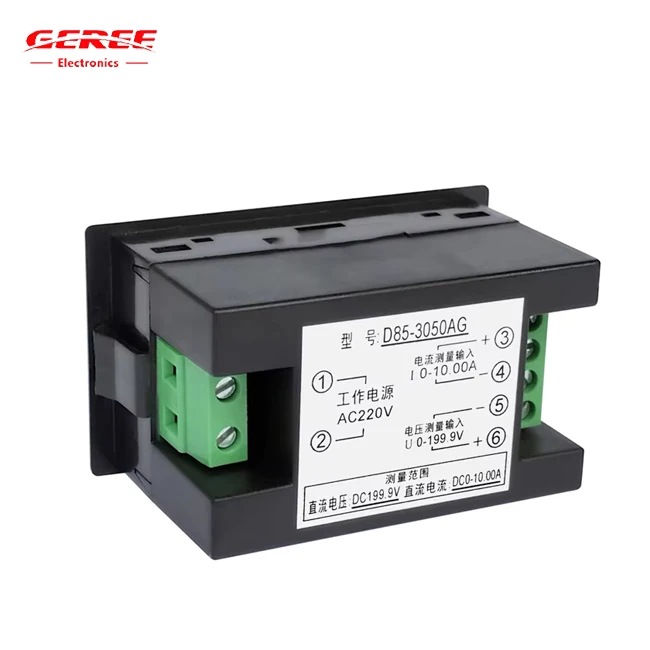 Good Prices D85-3050AG Laboratory Ammeter and Voltmeter Use Excellent Chip AC220V LCD Display Tester with Black Cover