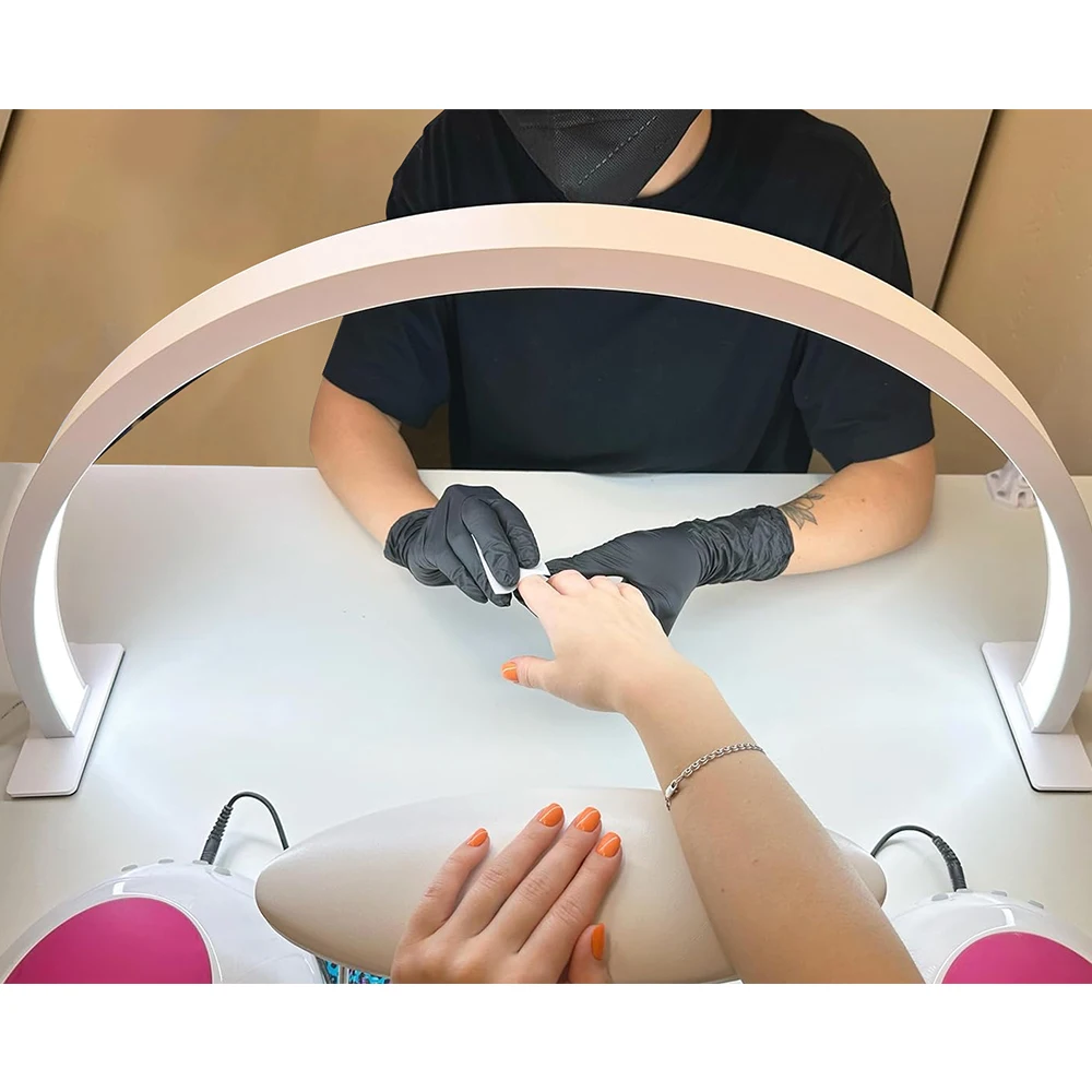 IPHF Nail Art Half Moon Ring Light Half Moon Lamp Half Moon Led Light For Nail Table