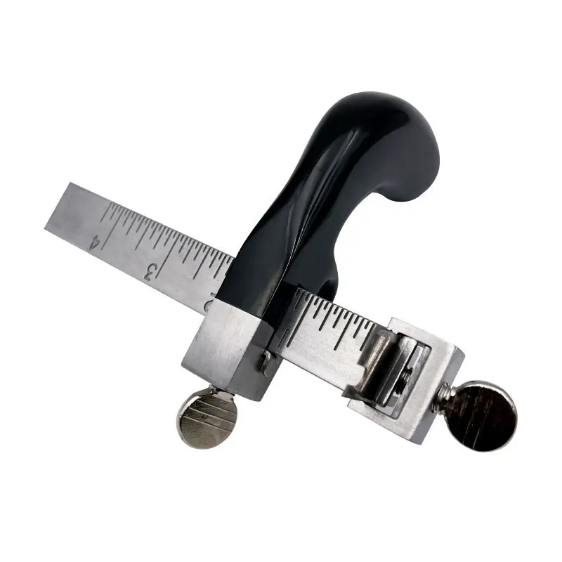 Aluminum Alloy DIY Leather Hand Cutting Tool Strip And Strap Leather Belt Cutter With 3 Blades