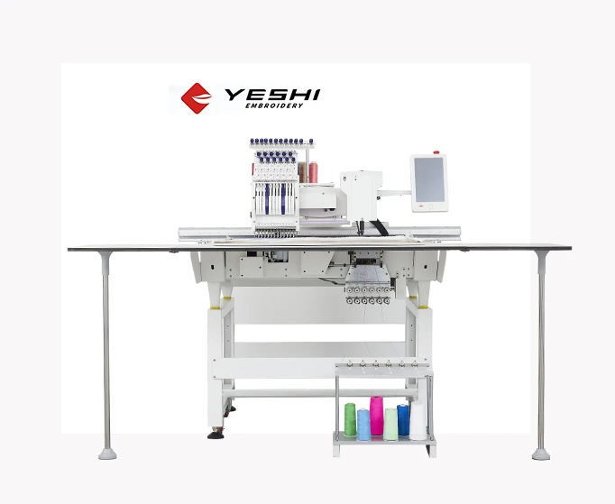Custom Color Automatic Computer Embroidery Machine Mix Head(Flat+Cording) For Embroider Any Flower Shape And Any Color