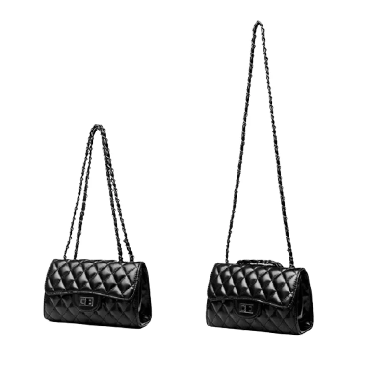 Новая женская сумка с ромбами из мягкой кожи, сумка мессенджер через плечо с цепочкой для женщин (1600352282119)