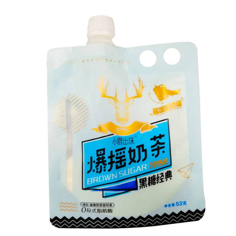 
Classic taste of black sugar milk tea powder with cold water or hot water brewing, shake well to drink,53g /bag,60 bags/carton 