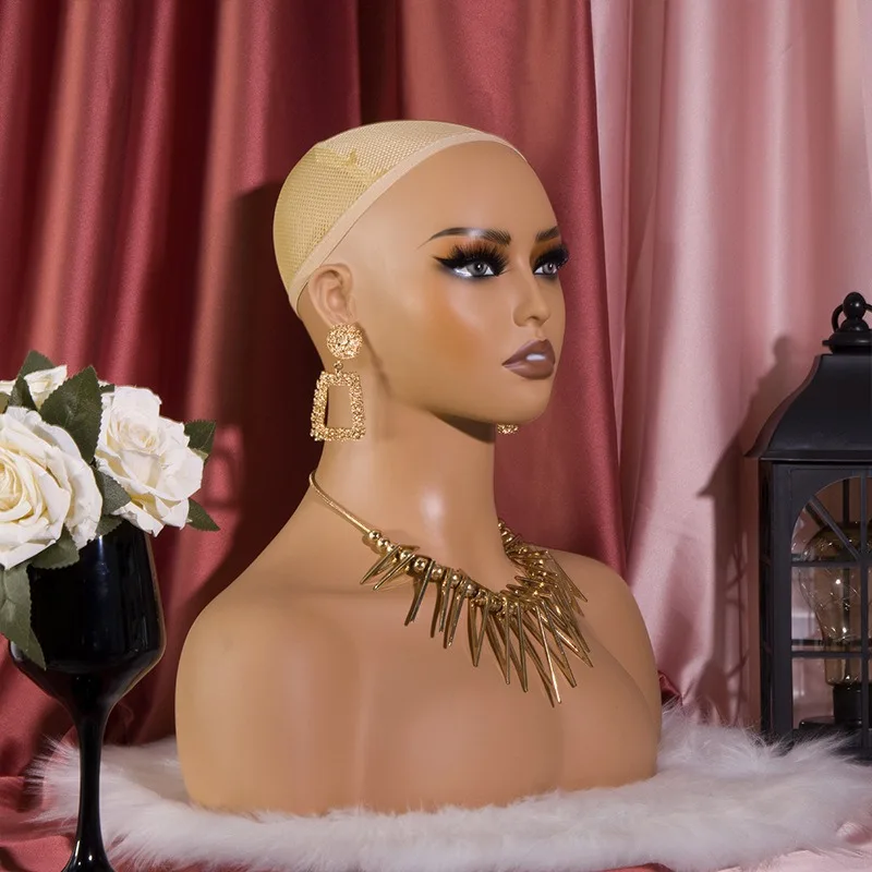 High Quality Mannequin Wig Head Hat Display Abstract Female Head Mannequin Doll Scarf Wig Display Model