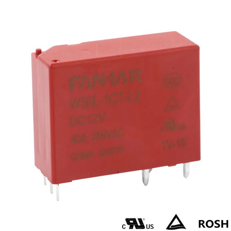 AgSnO2 Contact Material Relay 50A Latching Relay Apply to Smart House and Lighting Control