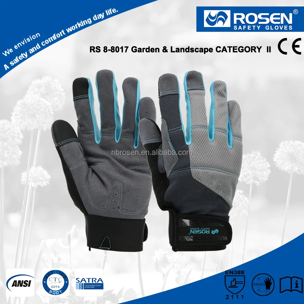 Microfiber Breathable TouchScreen Synthetic Leather Auto Mechanic Hand Safety Working Gardening Gloves for Driver Rigger