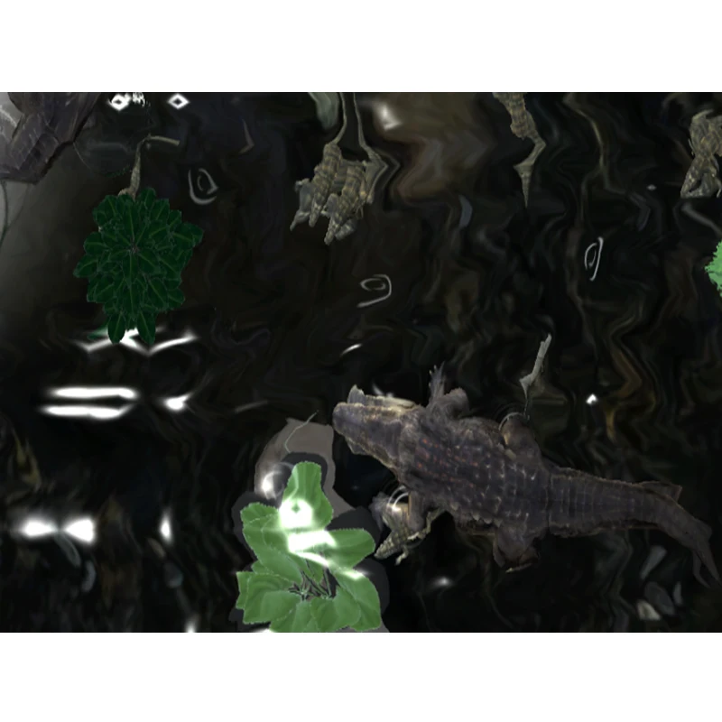 newest and hottest Crocodile Game Interactive Floor Projector System Hologram indoor virtual reality  games for Kids