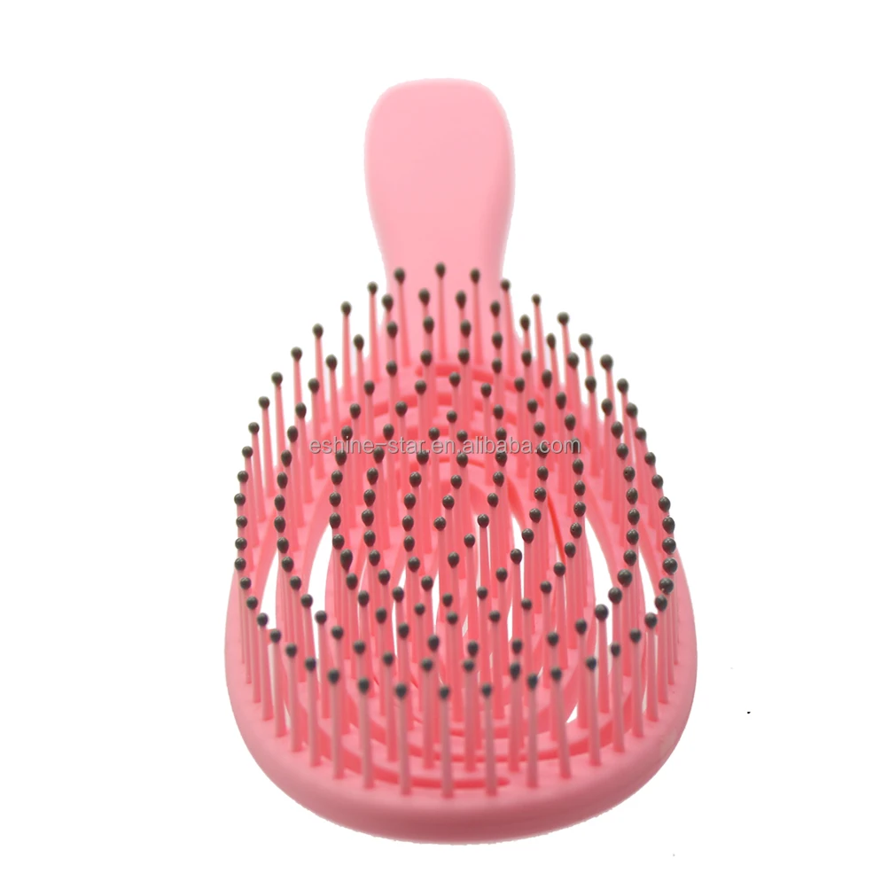 Private Label Hot Selling Detangling Hair Brush Plastic Handle Styling Vent Design Hair Brush for Wet and Dry Hair