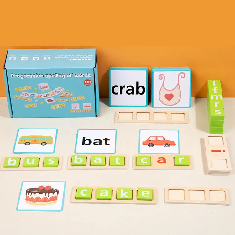 Распродажа 2024 Дошкольное обучение распознавание слов орфографическая память соответствует английским словам написание игра