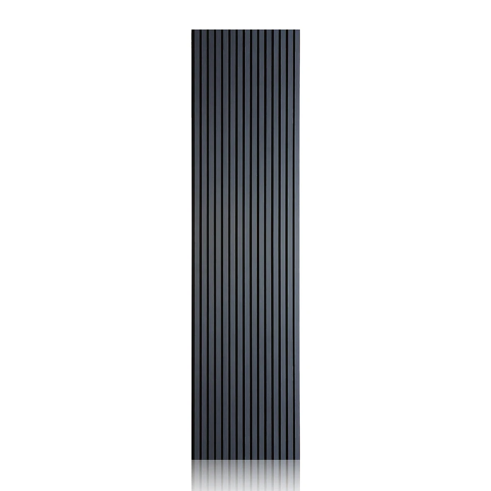 240 X 60 Akupanels 3sides Ebony Veneer 3Dwooden Wall Interior Art Decorative Sound Absorbing Acoustic Slat Wood Panels