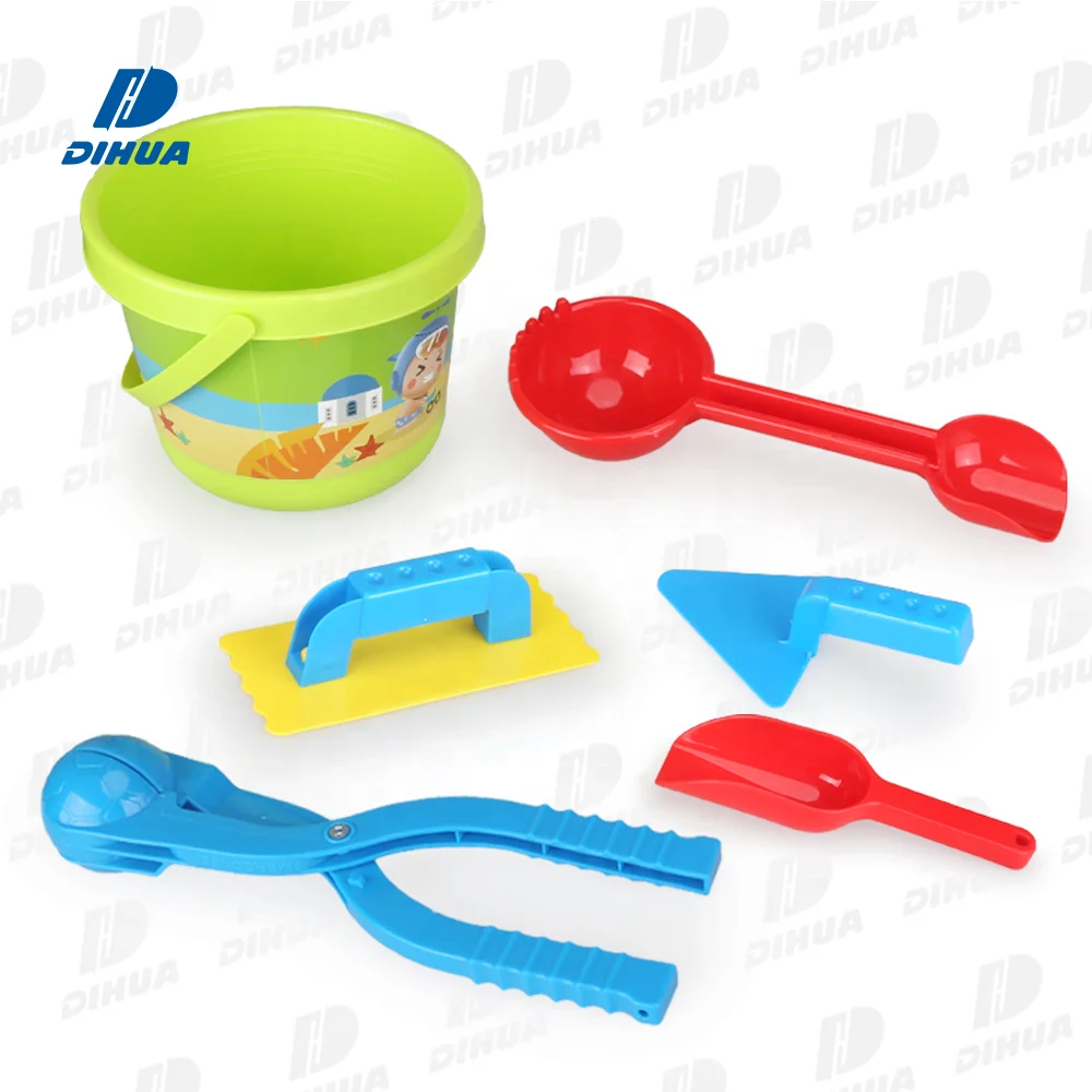 Snowball Maker Baby Beach Toys Sand Set for Kids Snow Toy Mold Kits Outdoor Summer Winter Toy with Bucket