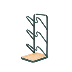 Kitchenware Storage Rack Wrought Iron Kitchen Spatula Rack Multi-function Pot Cover Rack