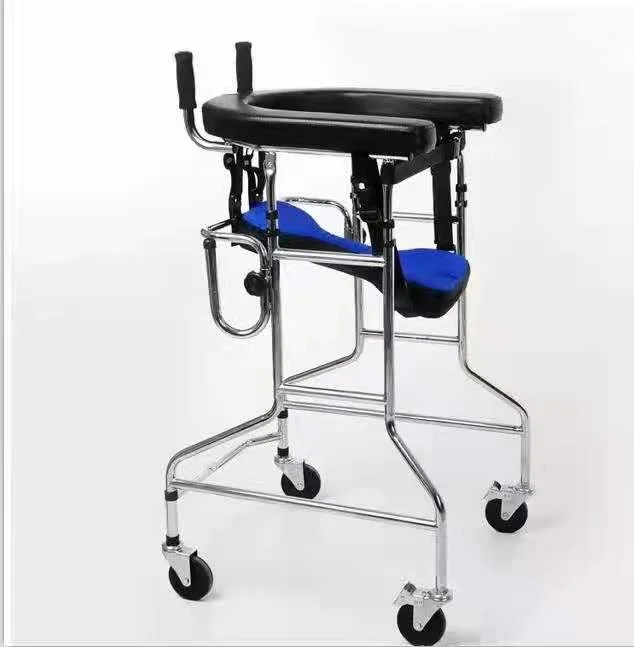 4 Wheels Training Walking Assist Disabled Standing Lightweight Walking Aid Kids Adults Forearm Walker Rollator