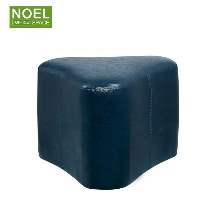 Modern Sense of design ottoman stool fabric and PU material round stool