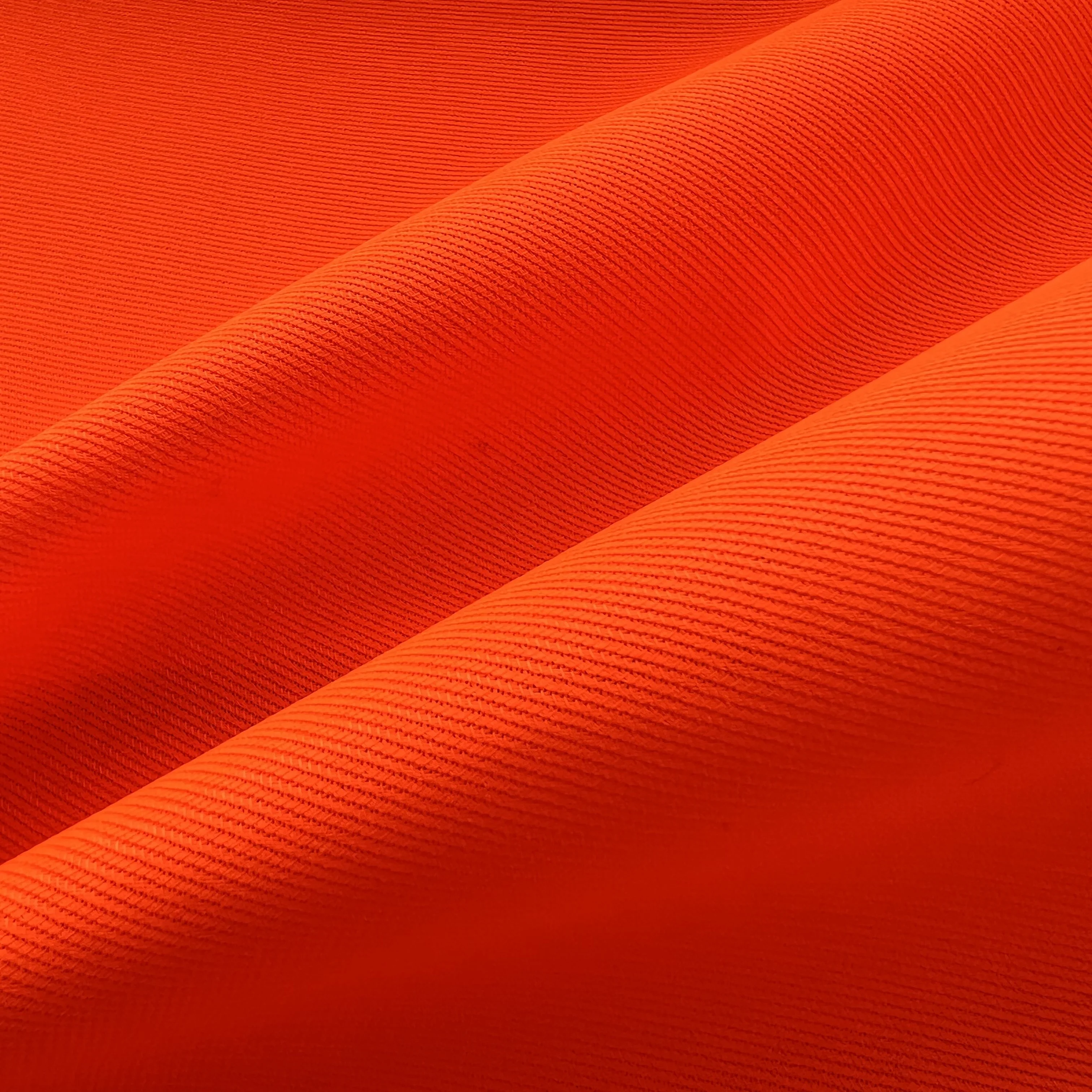 Wholesale Neon Orange Fluorescent 100% Polyester Tricot Safety Vest Fabric