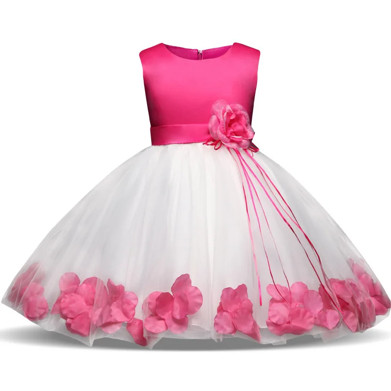 88239  Kids Party Wear Frocks Image Child Baby Dress Model Elegant Flower Girls Party Dresses Children Wear
