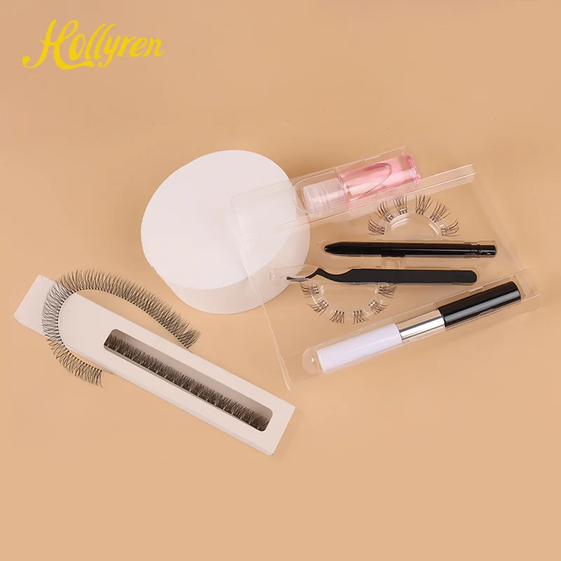 Hot Selling long Cluster Lashes Vogue Mink Cluster Eyelash Extensions Pre Cut Temporary Lash Extensions With Private Label