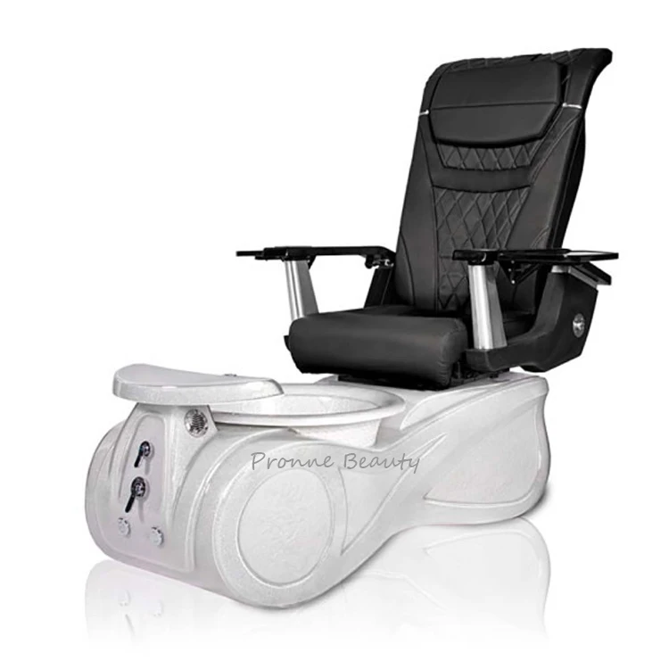 New design hot sale manicure pedicure chair with pump and drain system pedicure chairs luxury black with back massage