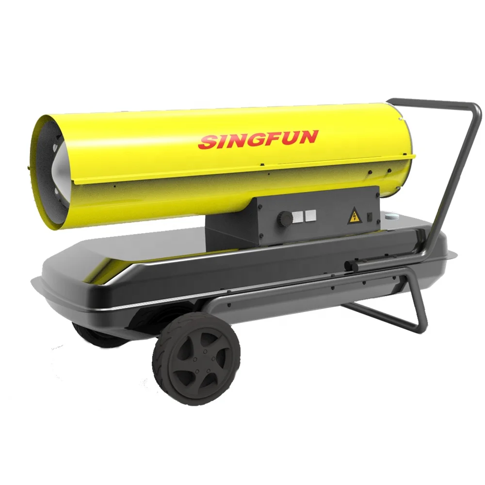 50KW High Power Industrial Diesel Air Heater Mobile Portable Greenhouse Oil Kerosene Heaters For Poultry Farm