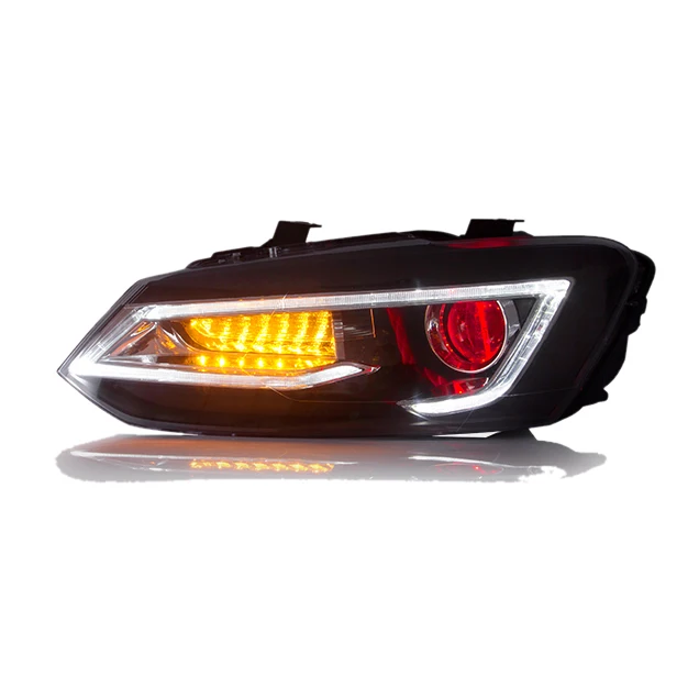Manufacturer Car Accessory Modified Headlight For VW Polo 2011-2017 Led Dynamic Head Lamp