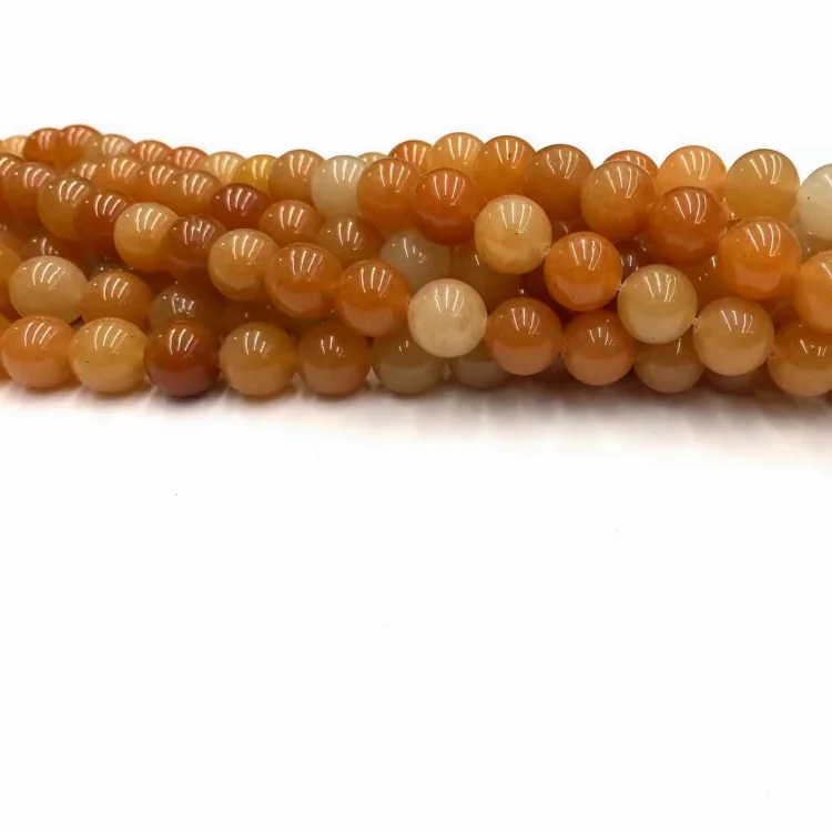 Wholesale Loose Red Jade 8Mm Large Gem Buyers Sale Crystal Heal Stone Bead 6/8/10mm for Jewelry making