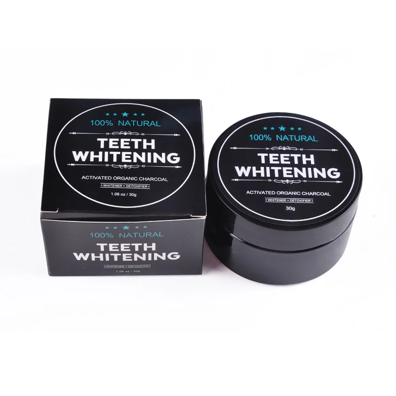 Chinese manufacturer natural mint teeth whitening charcoal powder belt box