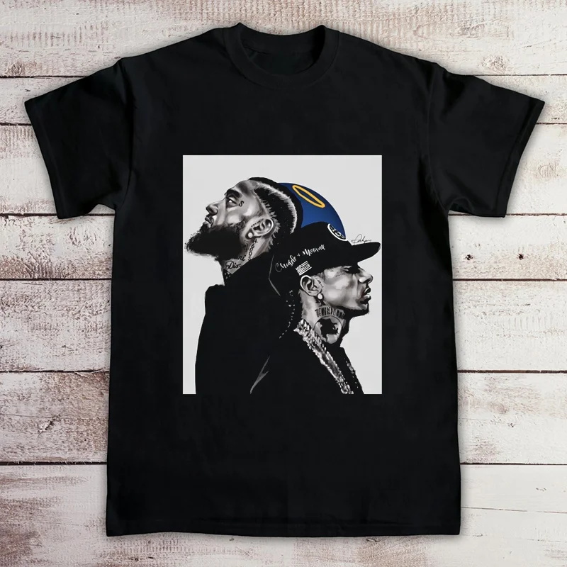  Оптовая продажа Мужская футболка Tupac 2Pac с принтом Hussle модная черная хлопковая Футболка большого размера в стиле