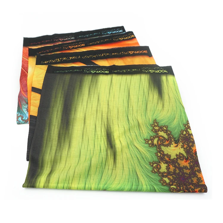 Wholesale Customised Cotton Polyester Fabric Square Screen Digital Printing Scarf OEM Design Custom Made Personal Logo Bandana