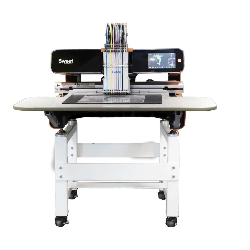 Высокоточная вышивальная машина с одной головкой портативная для домашнего использования блестками