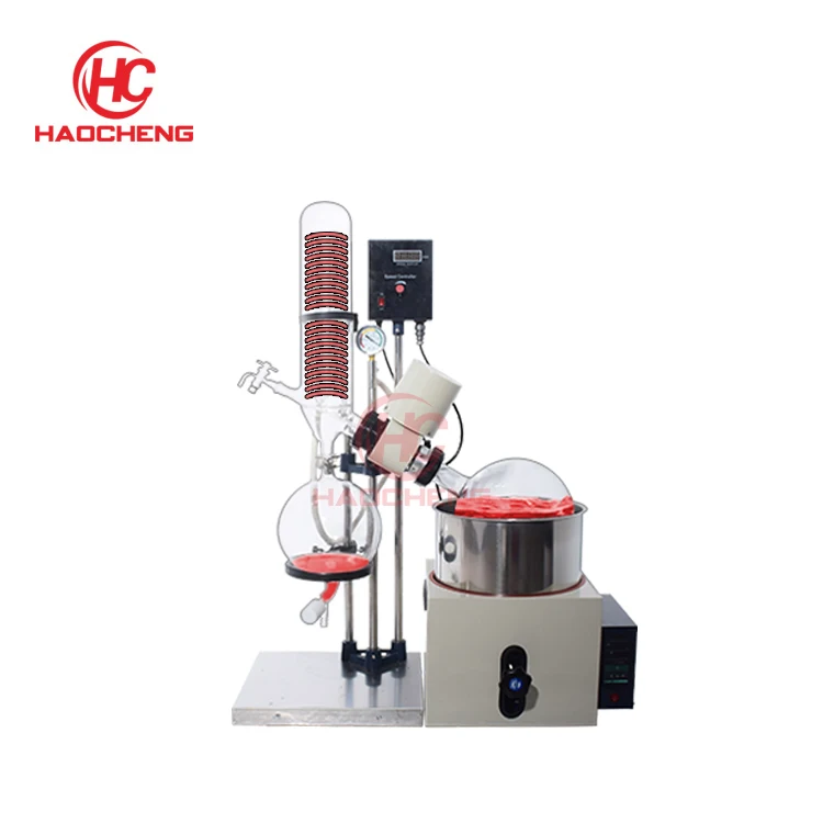 5l dual condensation coil rotary evaporator distillation machine