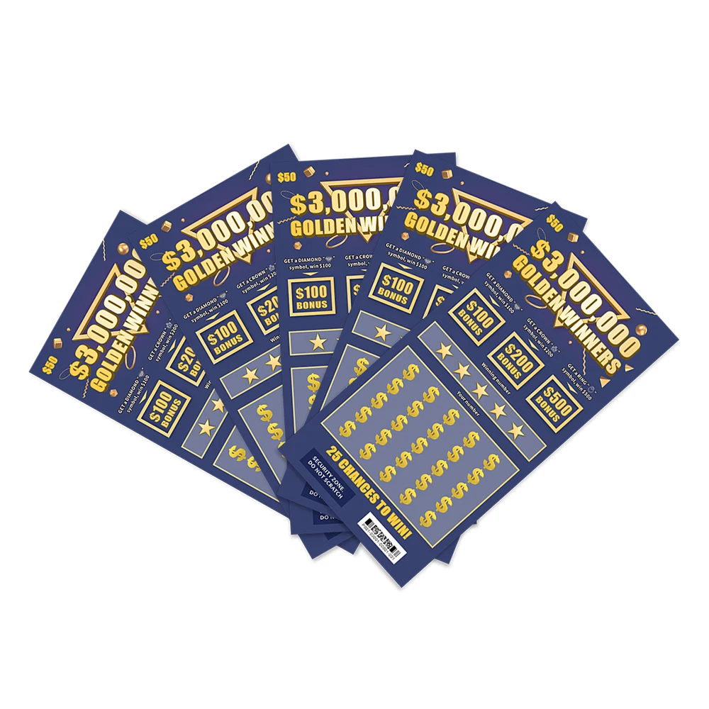 Lottery Vendor Hot Full Color Print Lottery Game Tickets Custom Pattern Anti-counterfeiting Confidential Design Lottery Tickets