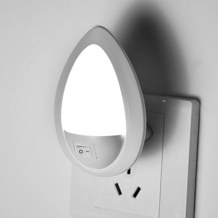 Own 20 Kind Items AC 110/220V EU Plug drop shape switch on off Led mini children Dim Night Light Lamp